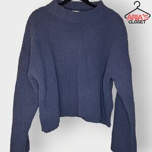 Altar’d State Navy Turtleneck Sweater (Cozy Knit)